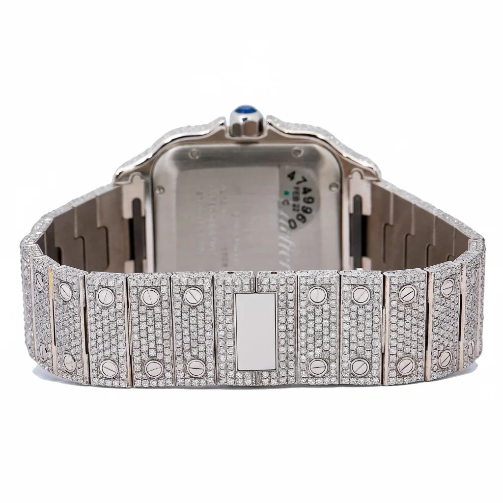 Custom Made VVS Moissanite Two Tone Luxury Watch - Image 5