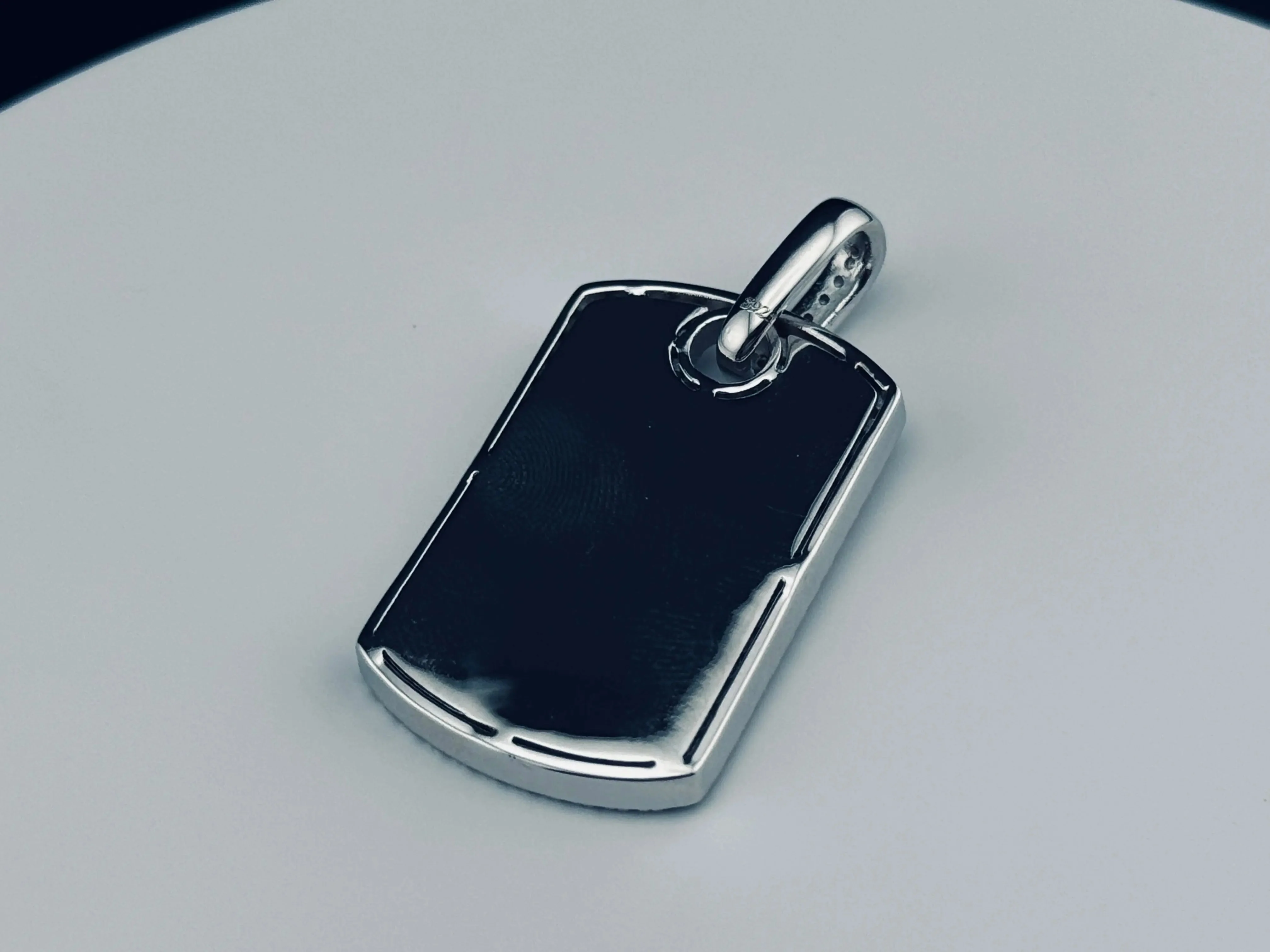 VVS Moissanite Dog-Tag Pendant - Image 5